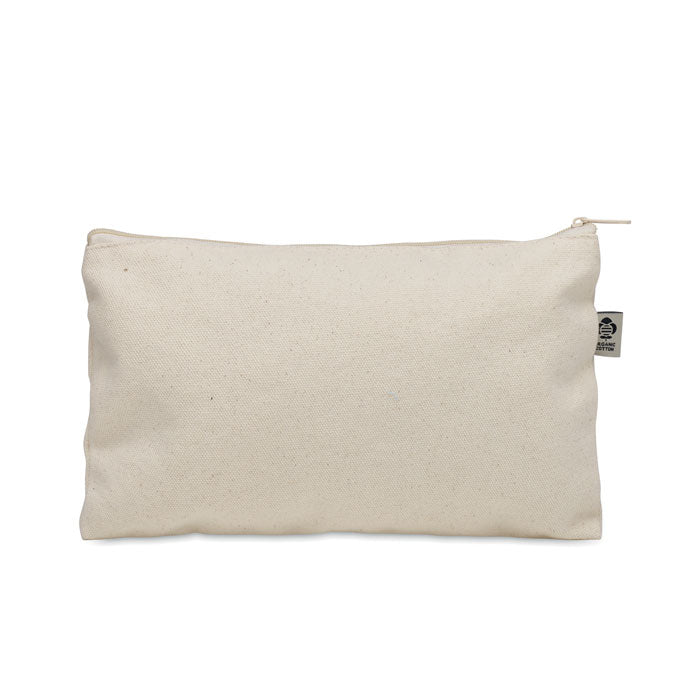 Branded Organic Cotton Cosmetic Bag 340gsm without branding