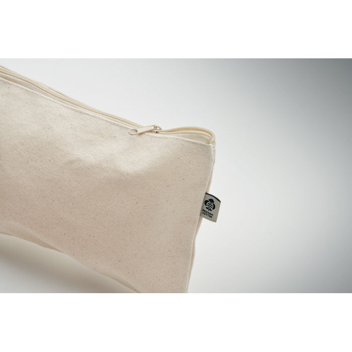 Branded Organic Cotton Cosmetic Bag 340gsm without branding