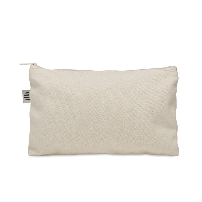 Branded Organic Cotton Cosmetic Bag 340gsm without branding