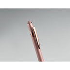 Branded Recycled Aluminium Stylus Pen with Rose Gold Details in use