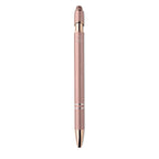 Branded Recycled Aluminium Stylus Pen with Rose Gold Details without branding