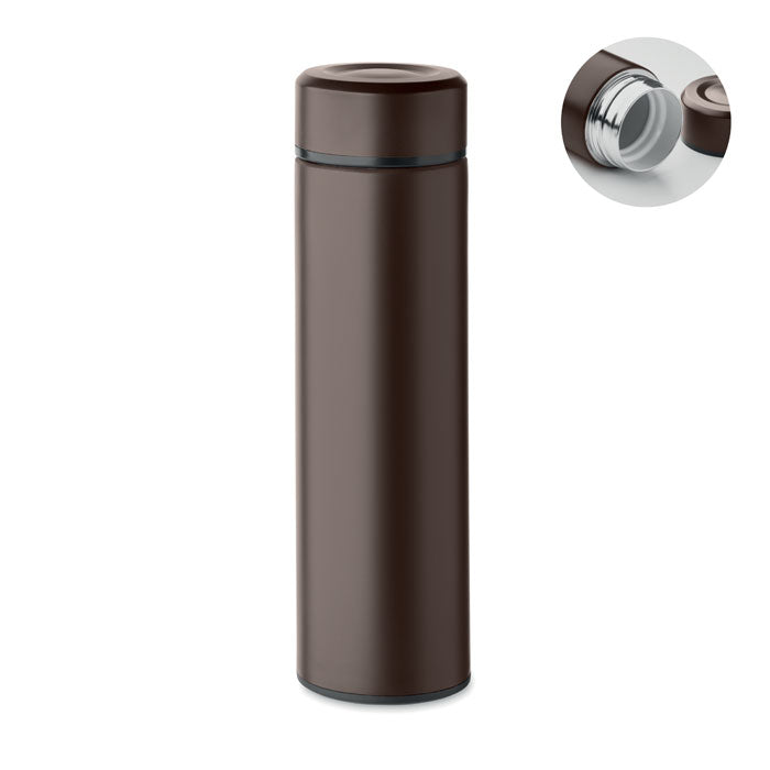 Branded vacuum bottle with ceramic lining