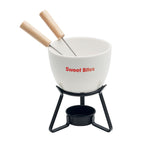 Branded Ceramic Fondue Set for Two 240ml