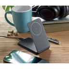 Branded Magnetic Charging Stand in use
