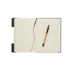 Branded A5 RPET Felt Notebook Set with Phone Stand and Pen without branding