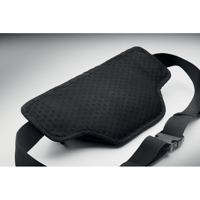 Branded Hiking Waist Bag in 420D Nylon in use