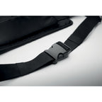 Branded Hiking Waist Bag in 420D Nylon in use