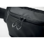 Branded Hiking Waist Bag in 420D Nylon in use