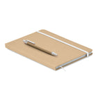 Branded A5 Recycled Carton Notebook with Pen without branding