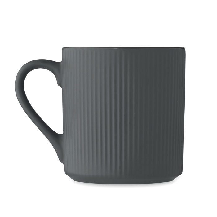 Branded Ribbed Matt Mug without branding