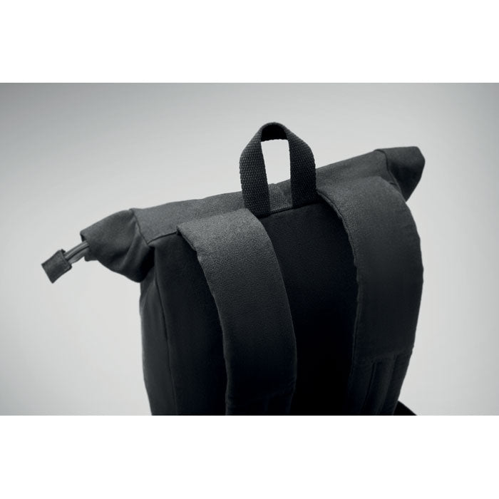 Branded Rolltop 15 Inch Laptop Backpack in use