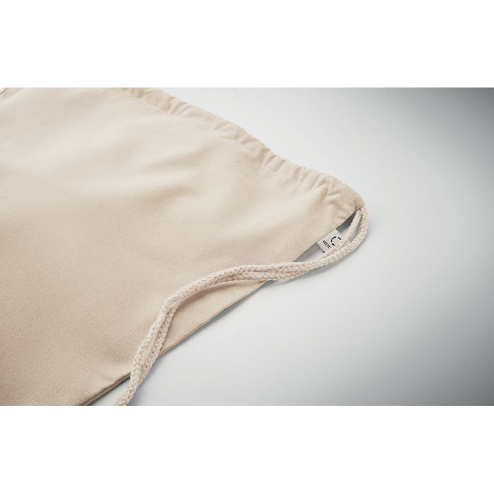 Branded Recycled Cotton Drawstring Bag without branding