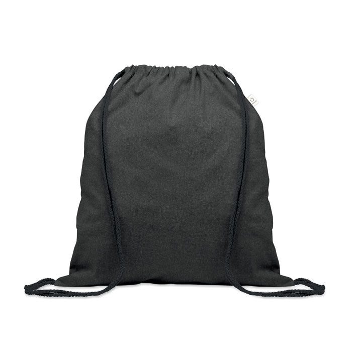 Branded Recycled Cotton Bag 140gsm in Black