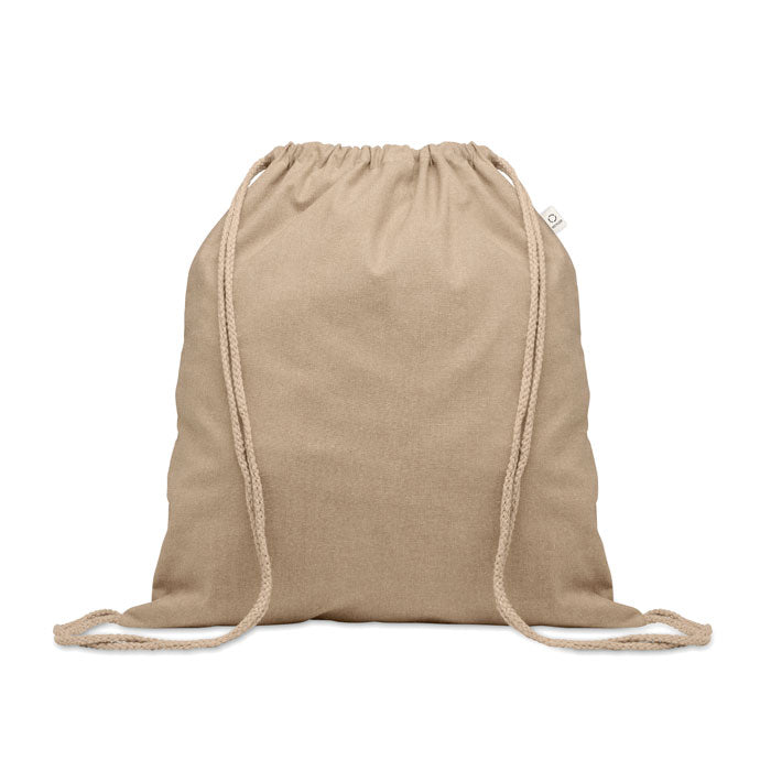 Branded Recycled Cotton Bag 140gsm in Brown