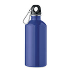 Branded Recycled Steel Bottle with Carabiner - 500ml in Blue