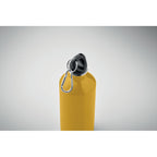 Branded recycled steel bottle with carabiner, detail