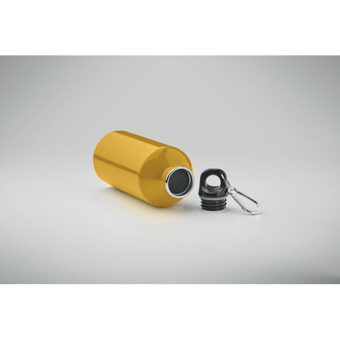 Branded Recycled Steel Bottle with Carabiner - 500ml without branding