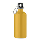 Branded recycled steel bottle with carabiner, 500ml