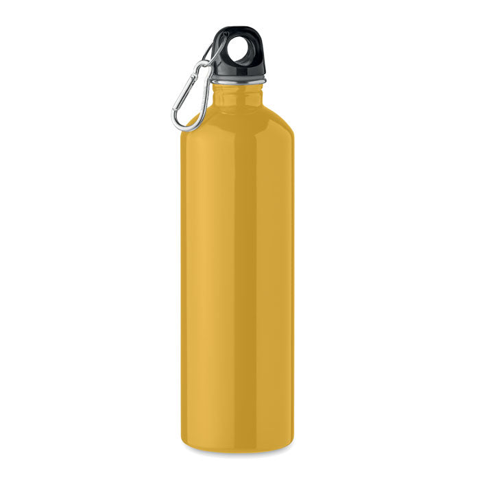 Branded recycled steel bottle with carabiner, 750ml