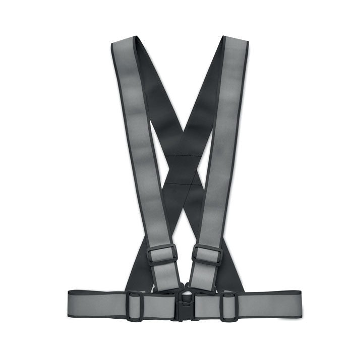 Branded Adjustable 360 Reflective Belt in Black