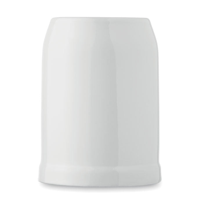 Branded sublimation beer mug, detail