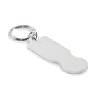 Branded Recycled Aluminium Trolley Token Key Ring