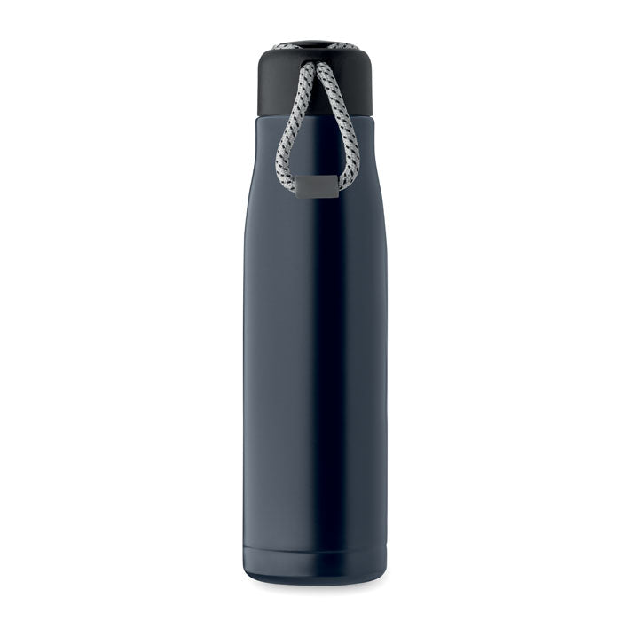 Branded Vacuum Bottle with Cord Grip Lid without branding