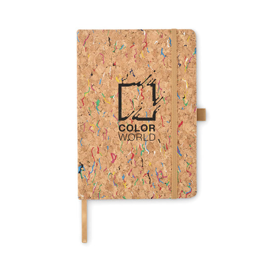 Branded Colour Cork Notebook