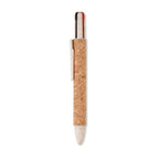 Branded Cork 4-Colour Ink Ball Pen without branding