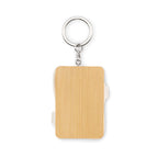 Branded Bamboo Keyring Charging Cable without branding