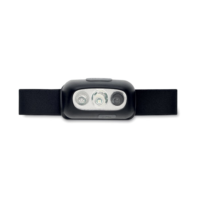 Branded Rechargeable LED Head Torch without branding