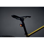 Branded Rechargeable Bike Light Set in use