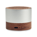Branded Recycled Aluminium and Walnut Wireless Speaker without branding