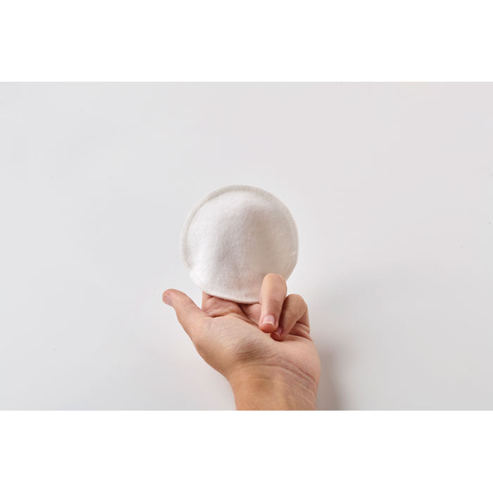 Branded Reusable Face Cleaning Pad Set in use