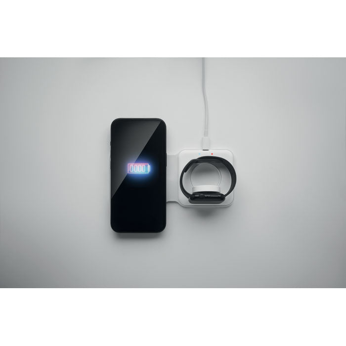 Branded 2 in 1 Foldable Wireless Charger without branding