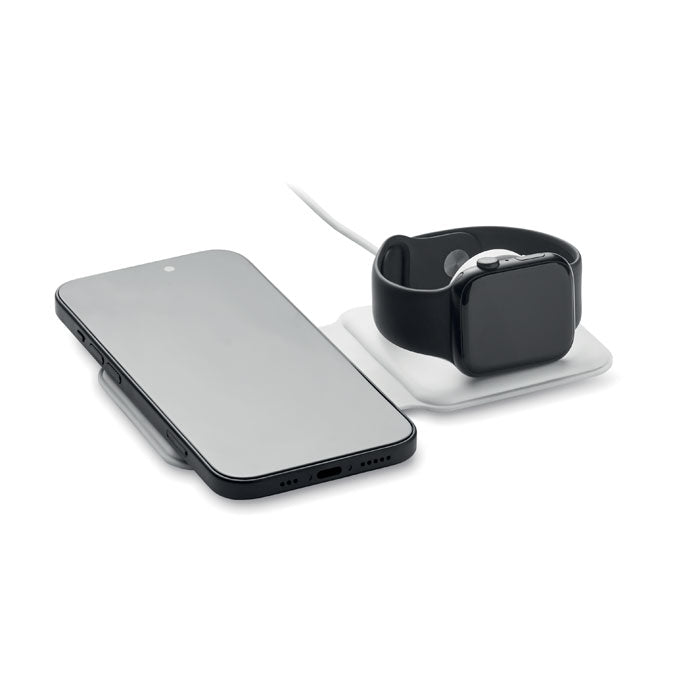 Branded 2 in 1 Foldable Wireless Charger without branding