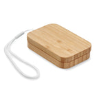 Branded Bamboo Wireless Charger with 3 in 1 Cable without branding