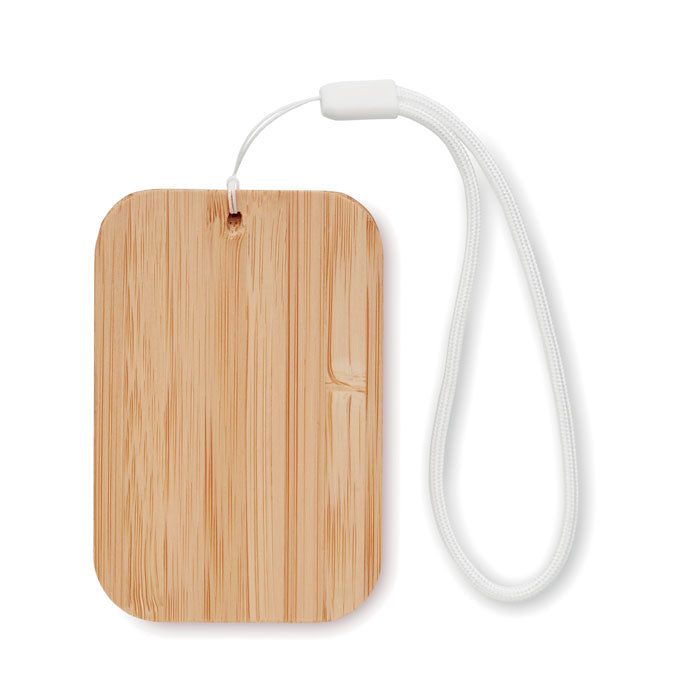 Branded Bamboo Wireless Charger with 3 in 1 Cable without branding