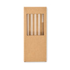 Branded Reusable Glass Straw Set without branding