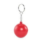 Branded PU Ball Keyring in Red