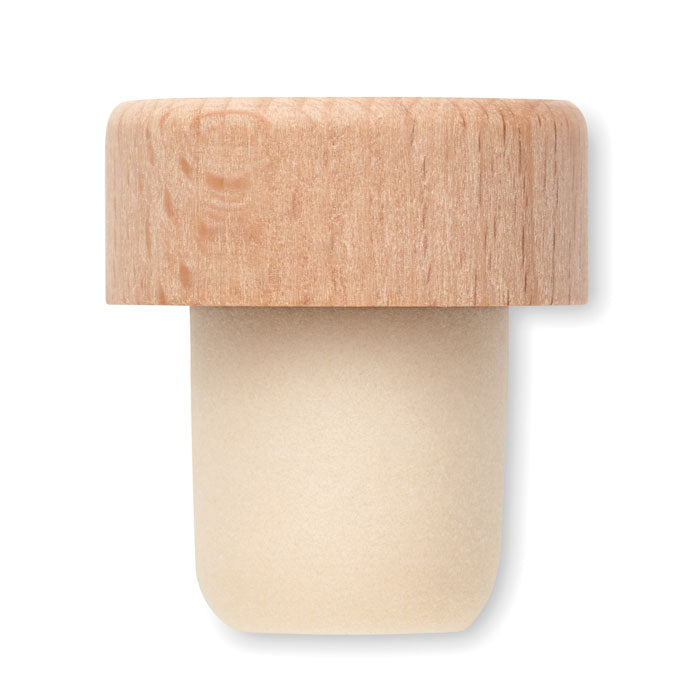 Branded Beech Wood Bottle Stopper without branding