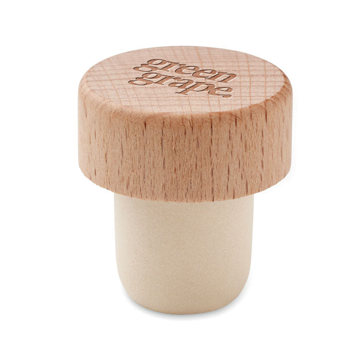 Branded Beech Wood Bottle Stopper