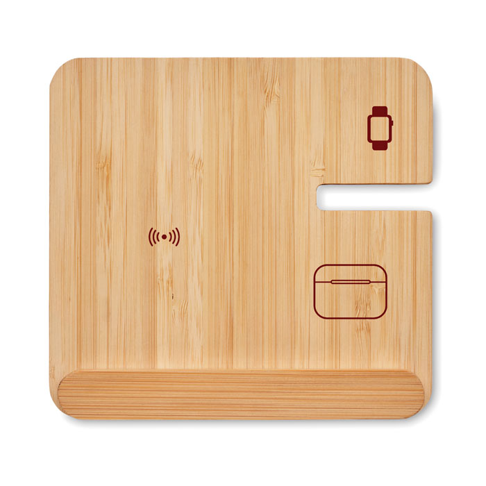 3-in-1 Bamboo Charging Station