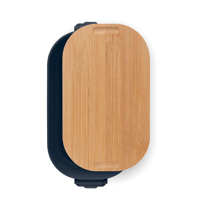 Branded PP Lunch Box with Bamboo Lid 700ml without branding