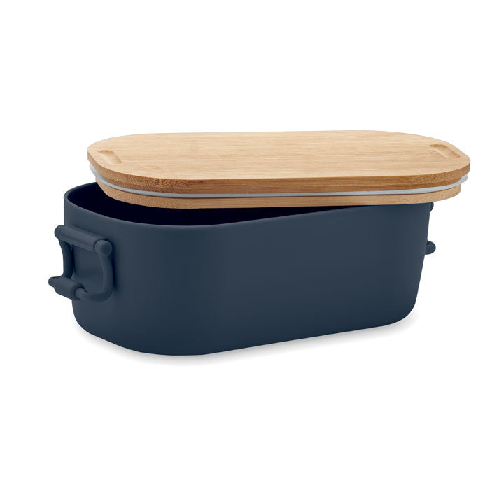 Branded PP Lunch Box with Bamboo Lid 700ml without branding
