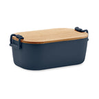 Branded PP Lunch Box with Bamboo Lid 700ml