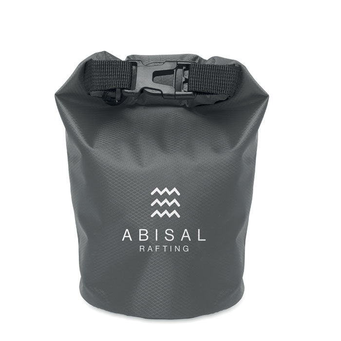 Branded Waterproof Bag 210T RPET 1,5L in Grey