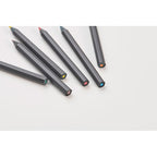 Branded 6 Black Colouring Pencils in Tube without branding