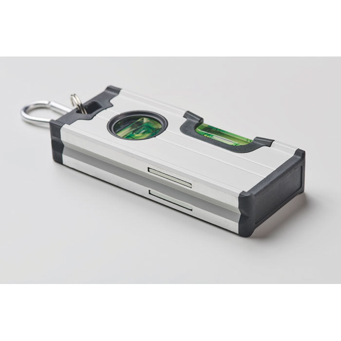 Branded Mini Magnetic Aluminium Spirit Level in use