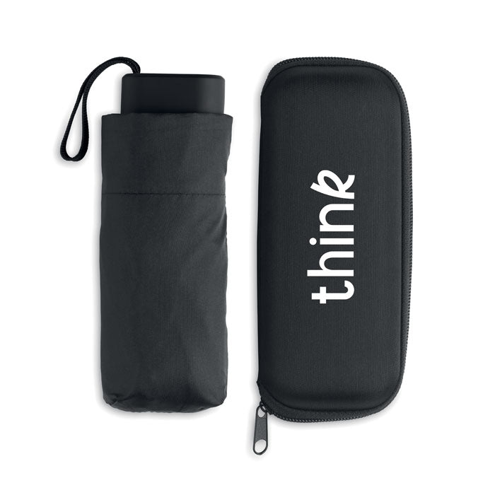 Branded 19 Inch Foldable Umbrella in EVA Case